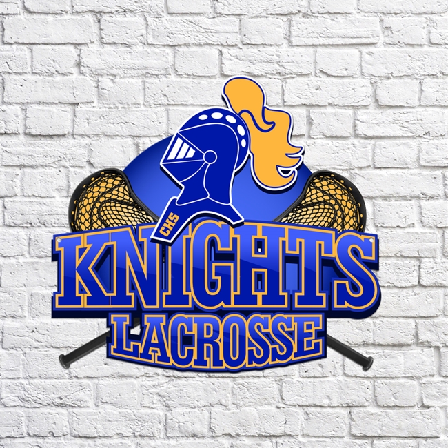 Castle Knights High School Lacrosse Metal Art